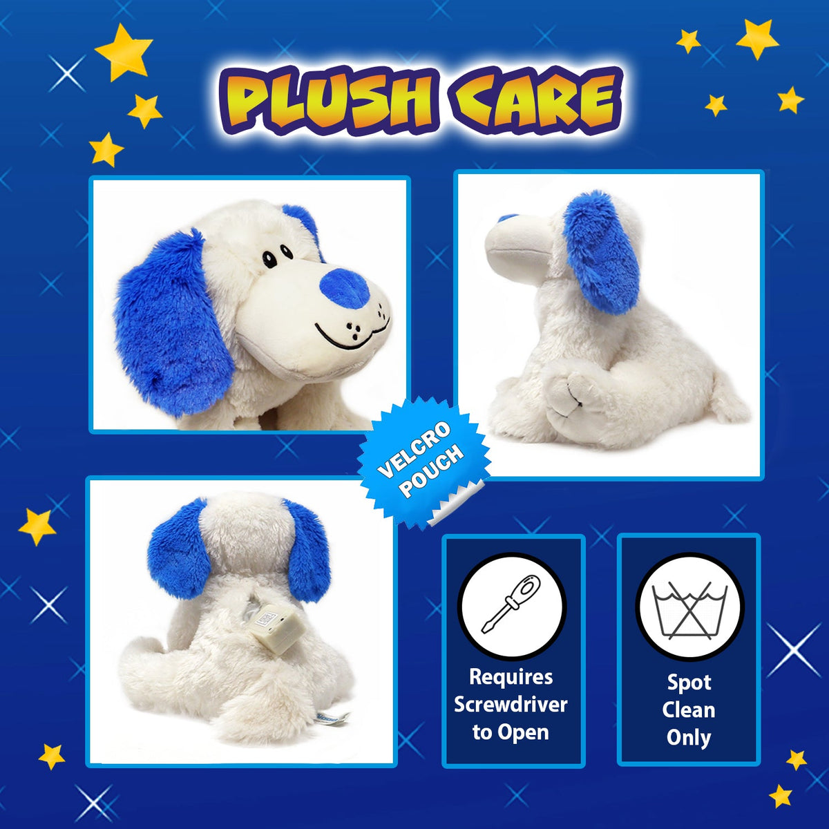Rainbow Lites Puppy Dog Glow Plush LED Night Light Up Stuffed Animal (16 inch)