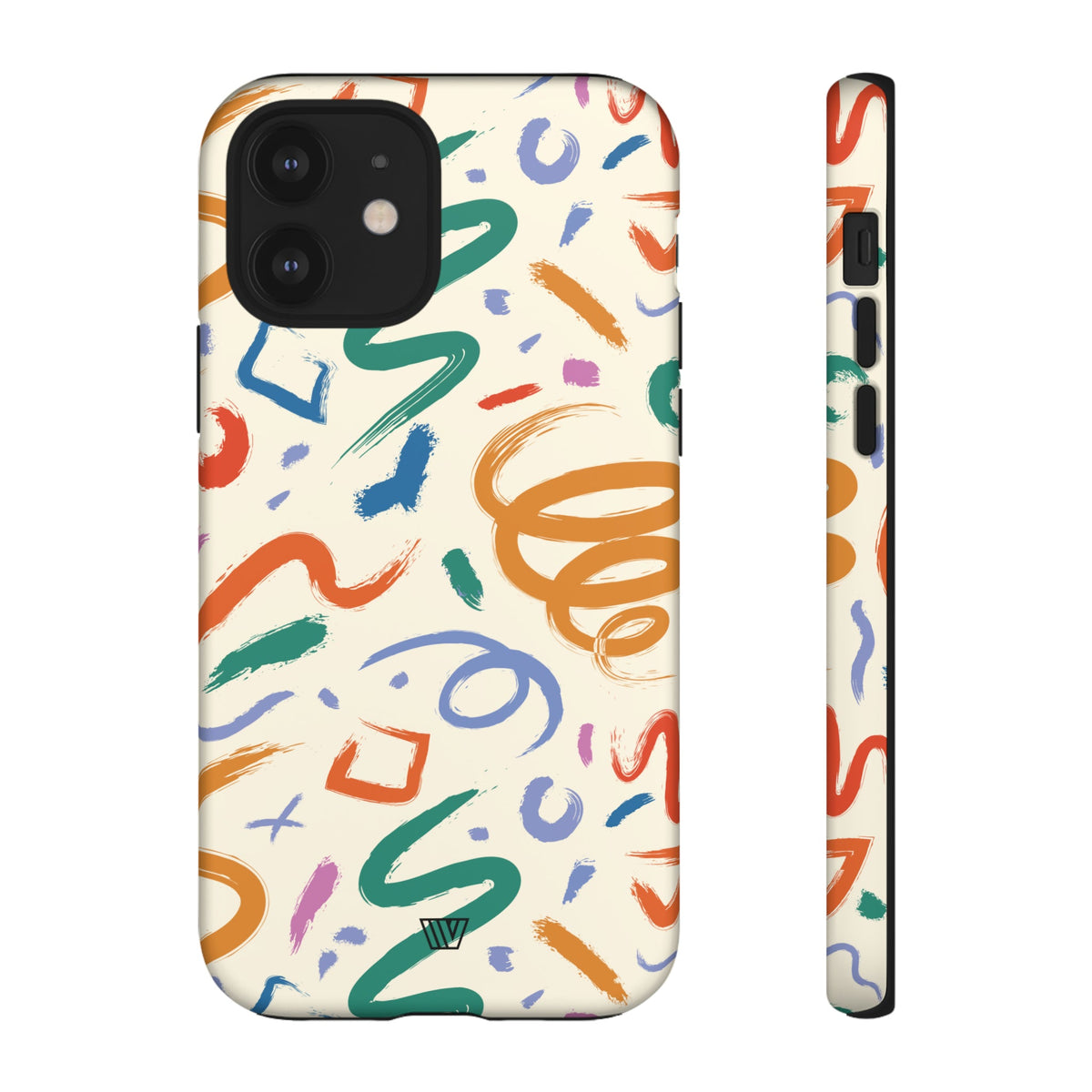 DOODLE BRUSH STROKES | Tough Phone Case