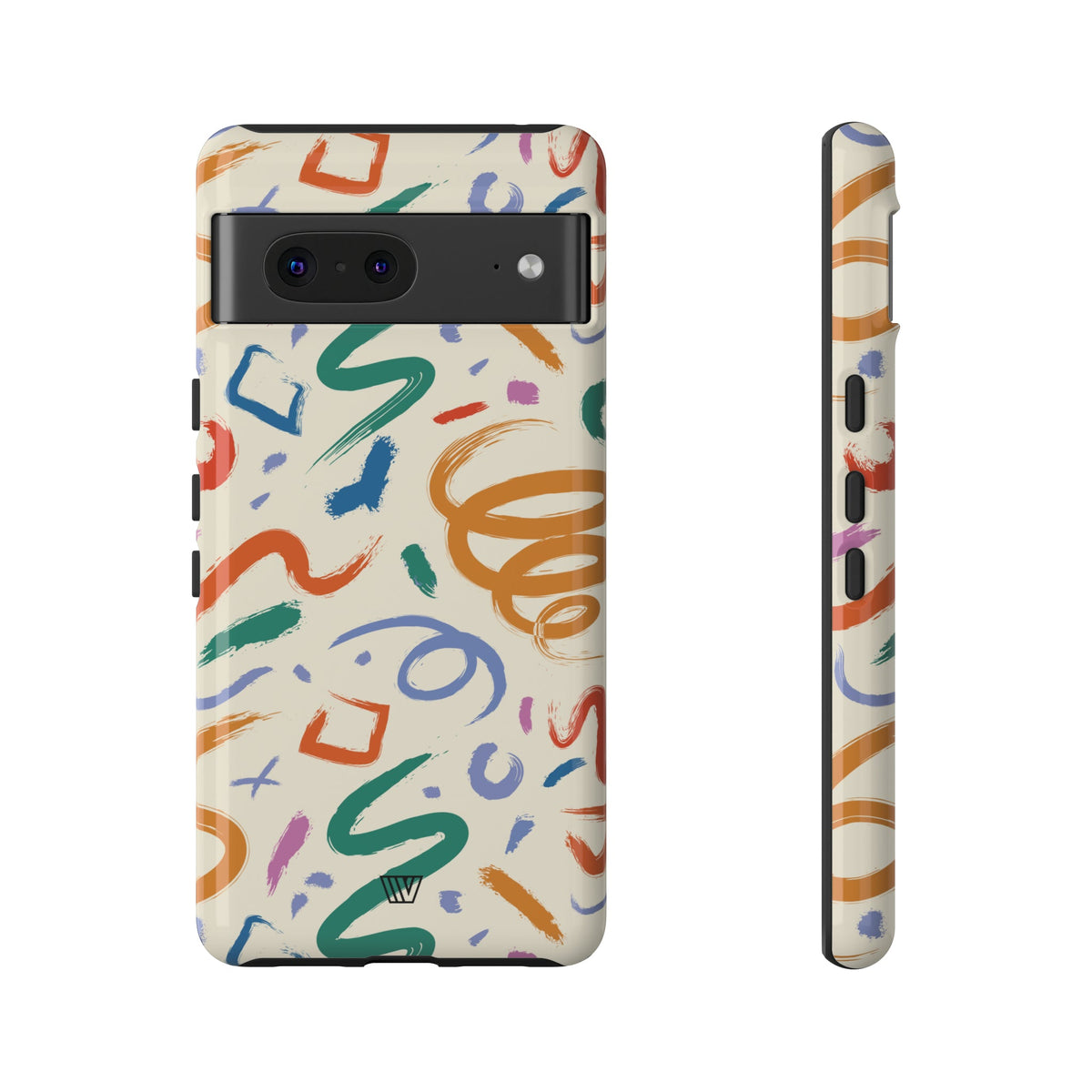 DOODLE BRUSH STROKES | Tough Phone Case