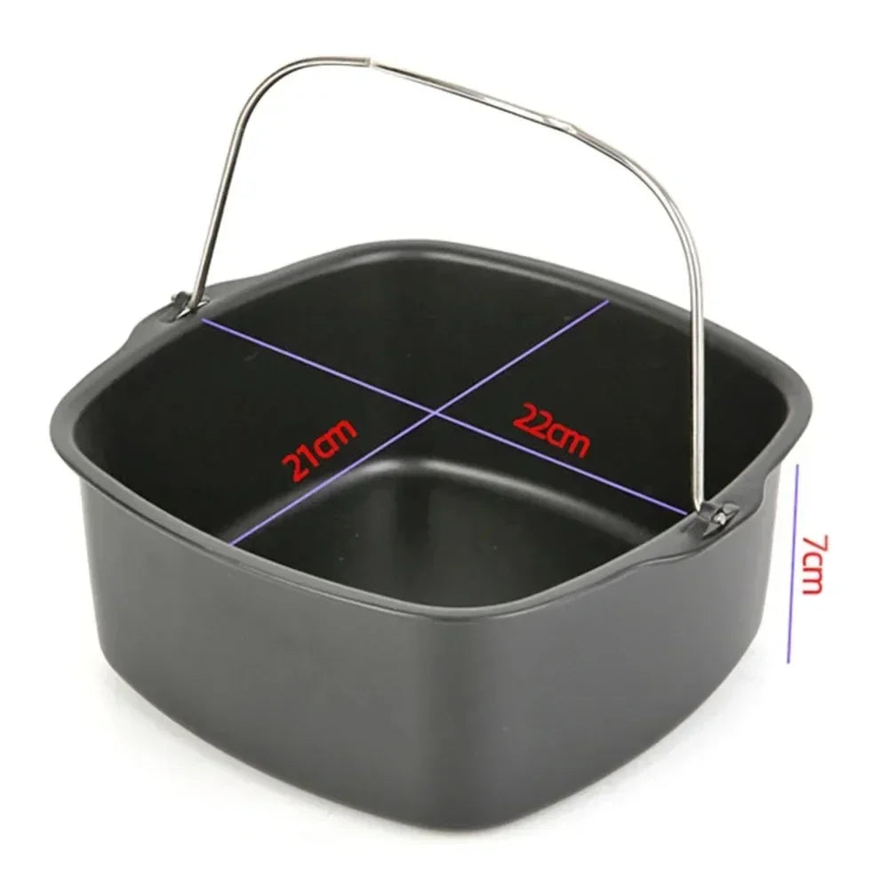 Air Fryer Non-Stick Cake Baking Tray Basket for Philips Baking Dish Pan Air Fryer Kitchen Airfryer Accessories Baking Basket