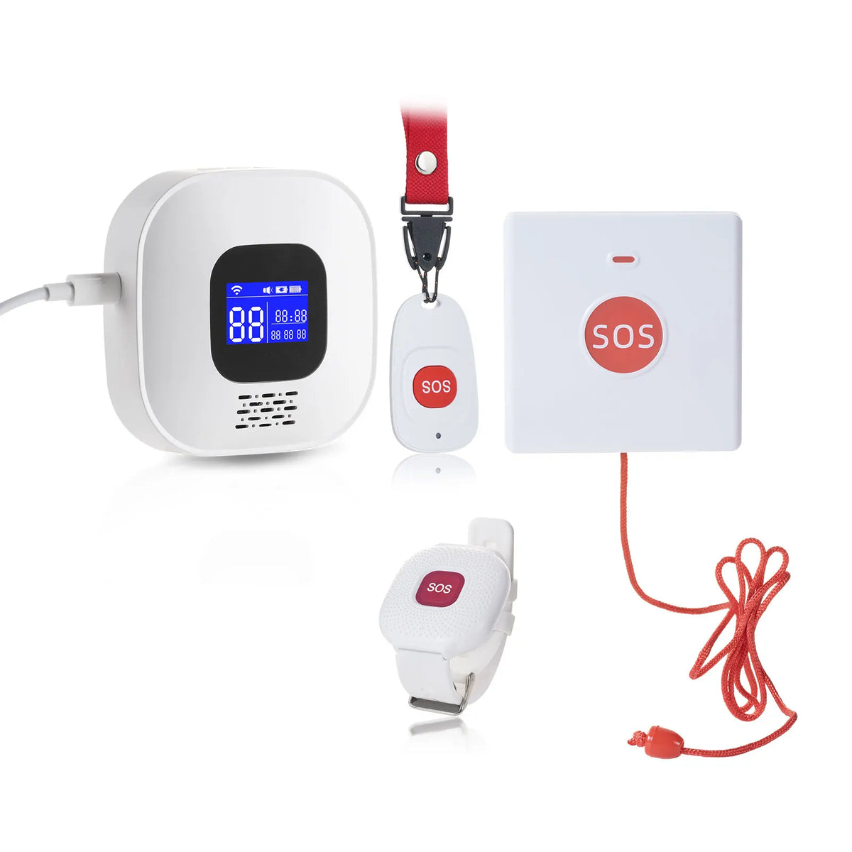 Tuya SOS Button Wifi Emergency Button for the Eldely Alarm, Fall Alert Call, Panic Button Bracelet Seniors Old People