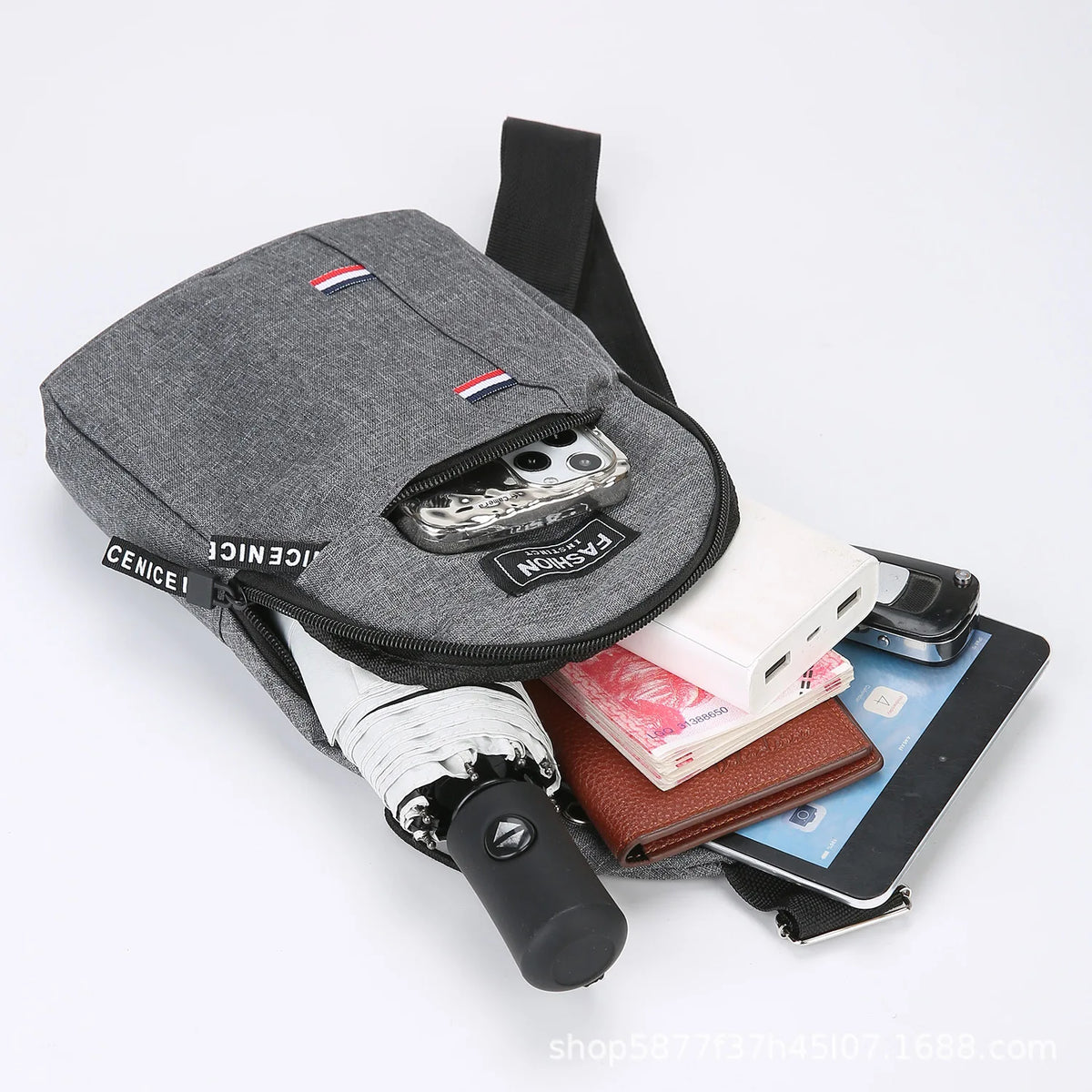 Men'S Waterproof Capacity Fanny Pack, Adjustable Strap for Outdoor Activities, Travel Running, Hiking, and Cycling