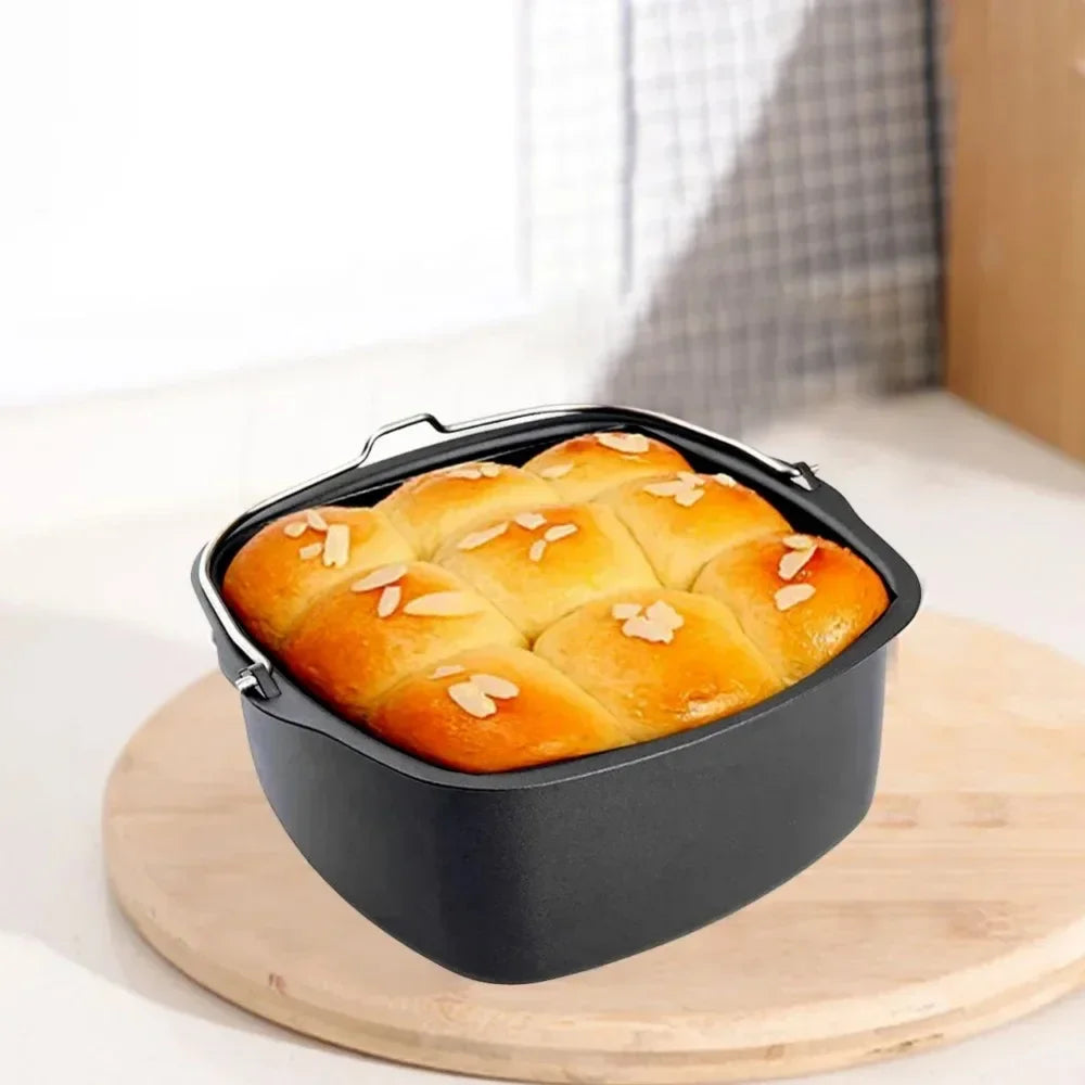 Air Fryer Non-Stick Cake Baking Tray Basket for Philips Baking Dish Pan Air Fryer Kitchen Airfryer Accessories Baking Basket