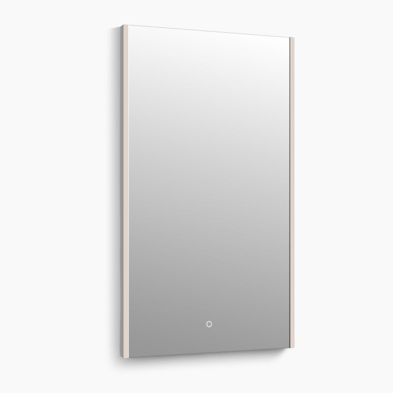 Virgo Acrylic LED Bathroom Mirror with Light, Anti-fog, Dimmable, Front-lit, Vertical Hanging, Shatterproof