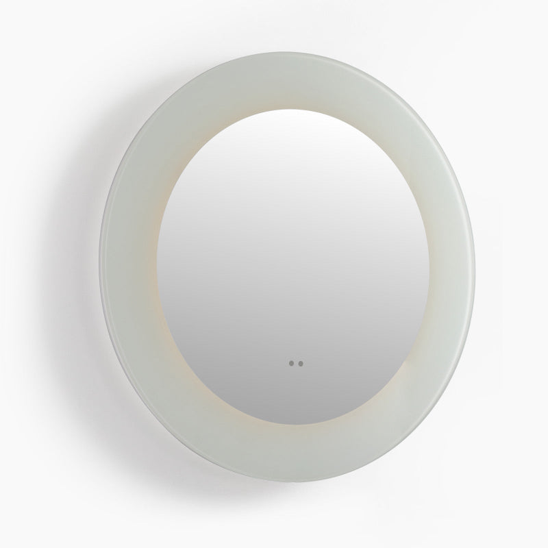 Cassiopeia Round LED Bathroom Mirror for Wall, Acrylic LED Mirror with Anti-Fog, 3-Color Adjustal, Explosion-Proof