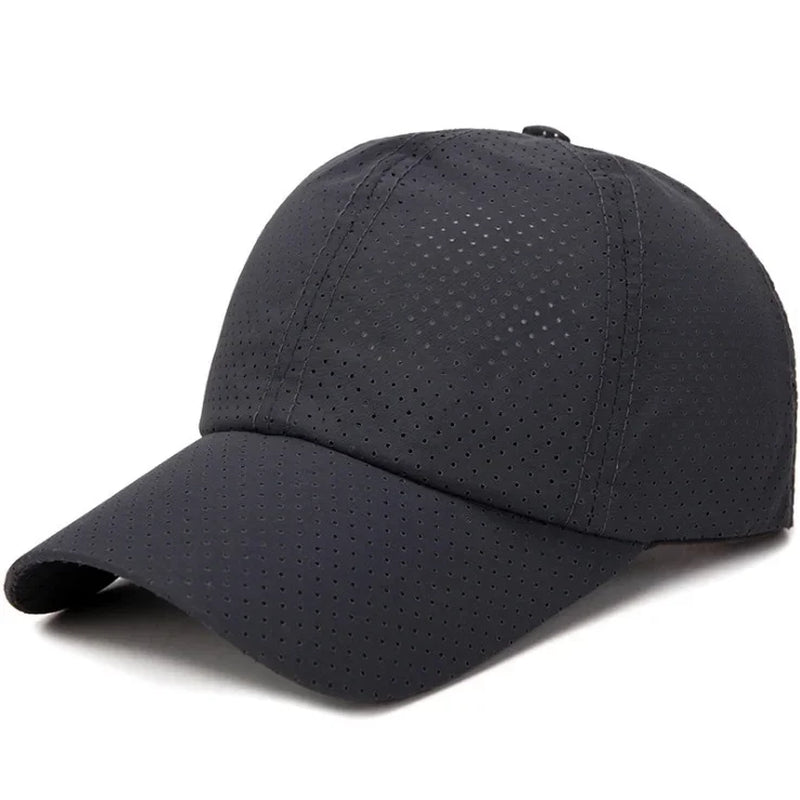 New Summer Unisex Quick-Dry Mesh Baseball Cap Sun-Protective Quick-Dry Baseball Cap for Fishing and Casual Wear, Versatile and B
