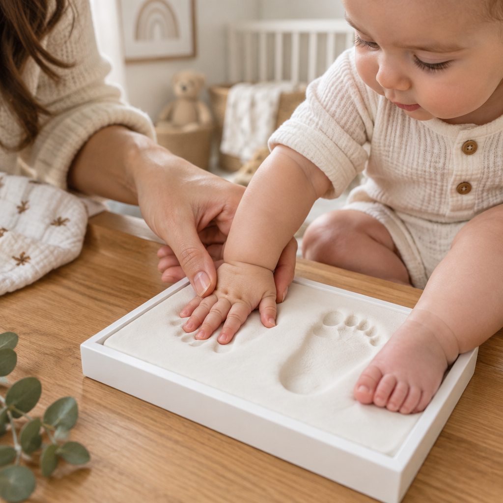 Baby Handprint and Footprint Kit lifestyle photo