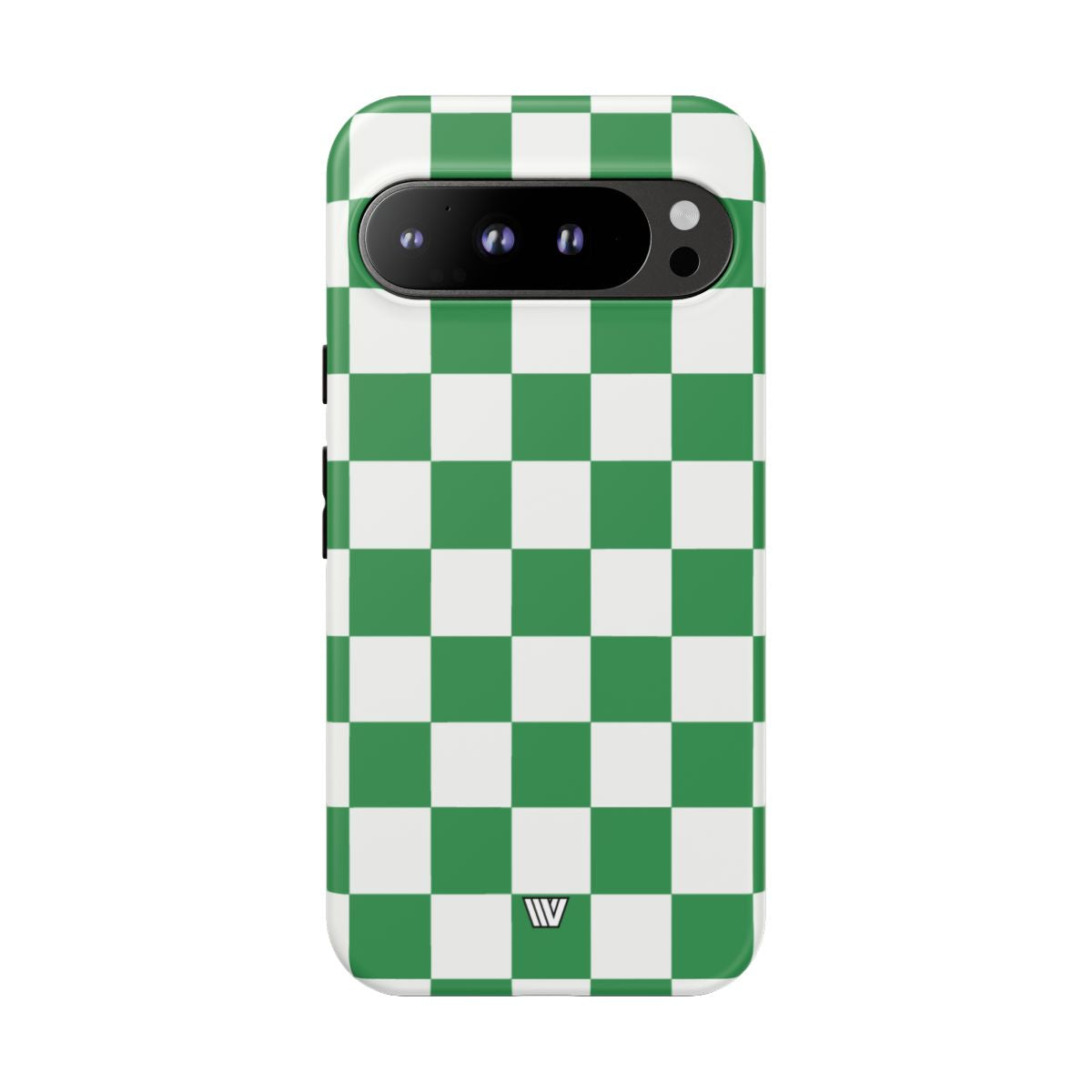 GREEN WHITE CHECKERBOARD | Tough Phone Case