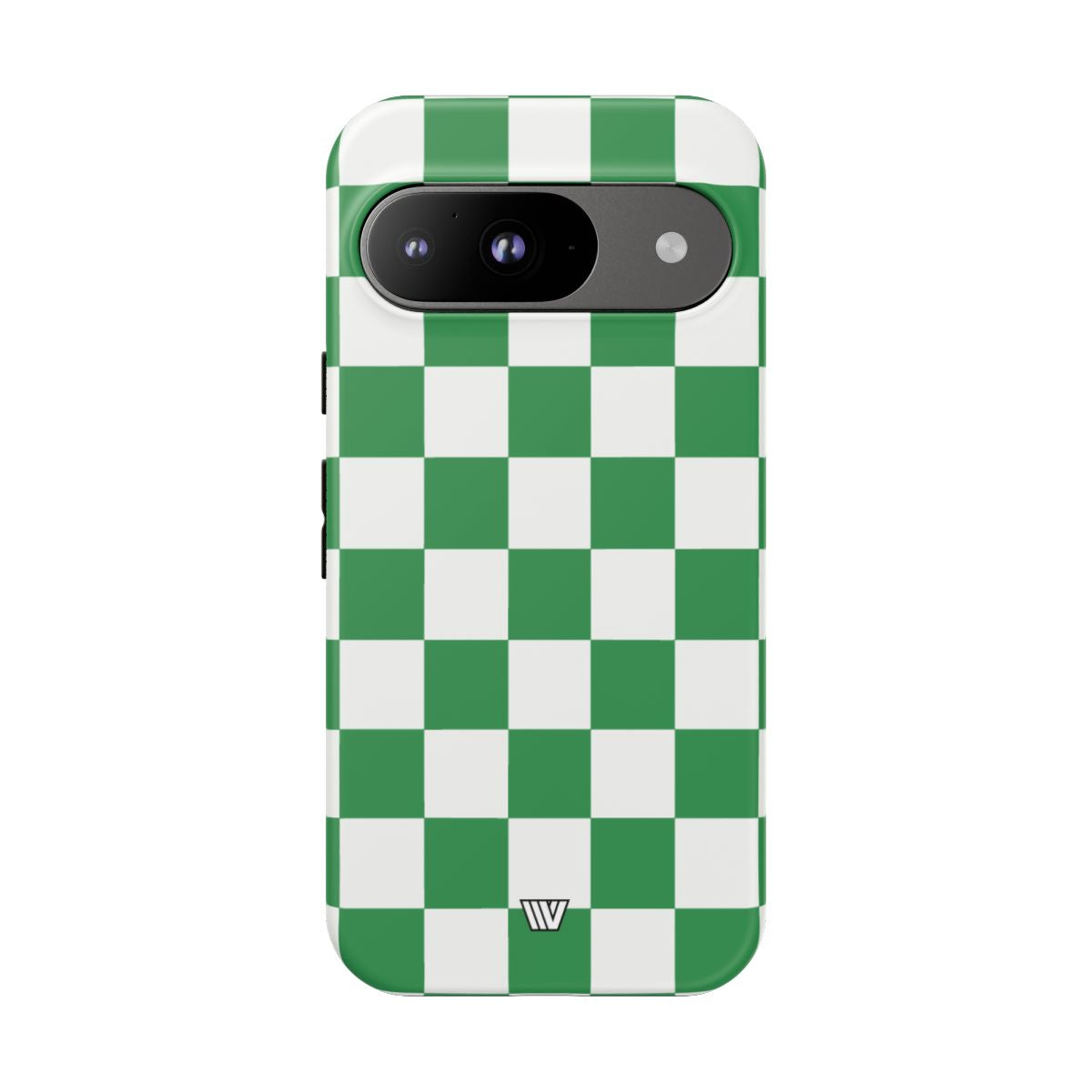 GREEN WHITE CHECKERBOARD | Tough Phone Case
