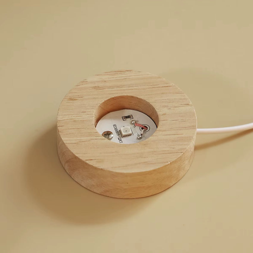 Essential Oil Diffuser with Natural Crystal Rocks, Passive Diffuser with Healing Crystals, USB Charger Wood Base Diffuser
