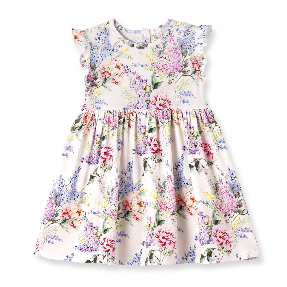 Watercolor Floral Bamboo Toddler Dress