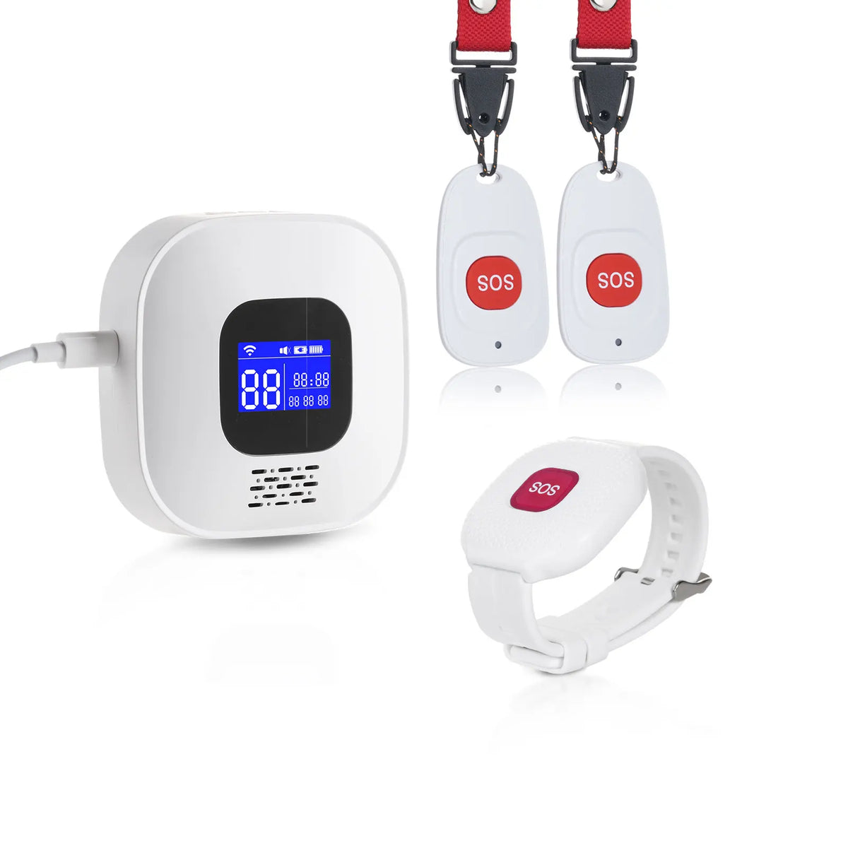 Tuya SOS Button Wifi Emergency Button for the Eldely Alarm, Fall Alert Call, Panic Button Bracelet Seniors Old People