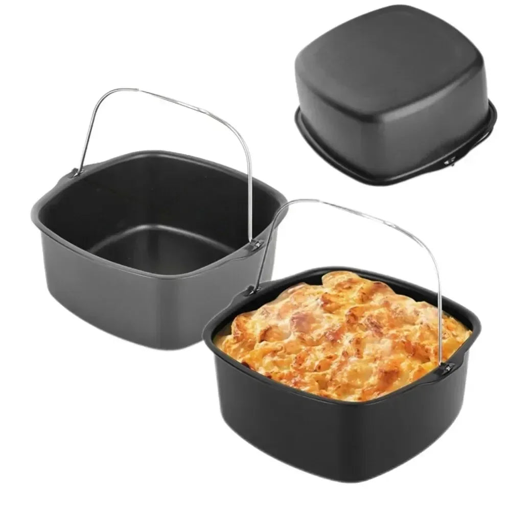 Air Fryer Non-Stick Cake Baking Tray Basket for Philips Baking Dish Pan Air Fryer Kitchen Airfryer Accessories Baking Basket