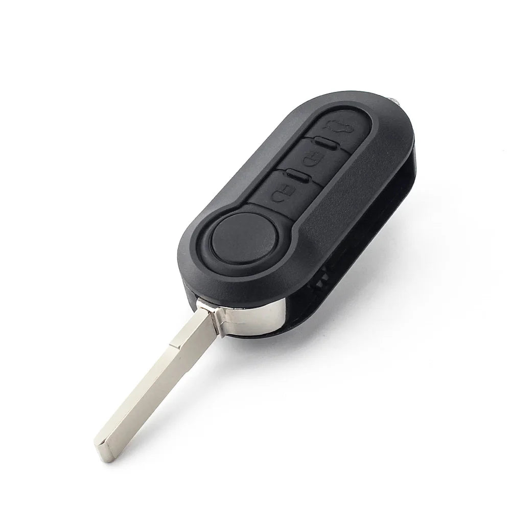 KEYYOU New Remote Car Key Shell Case for Fiat 500 Panda Punto Bravo Ducato Peugeot Boxer Citroen Jumper Auto Uncut SIP22 Blade