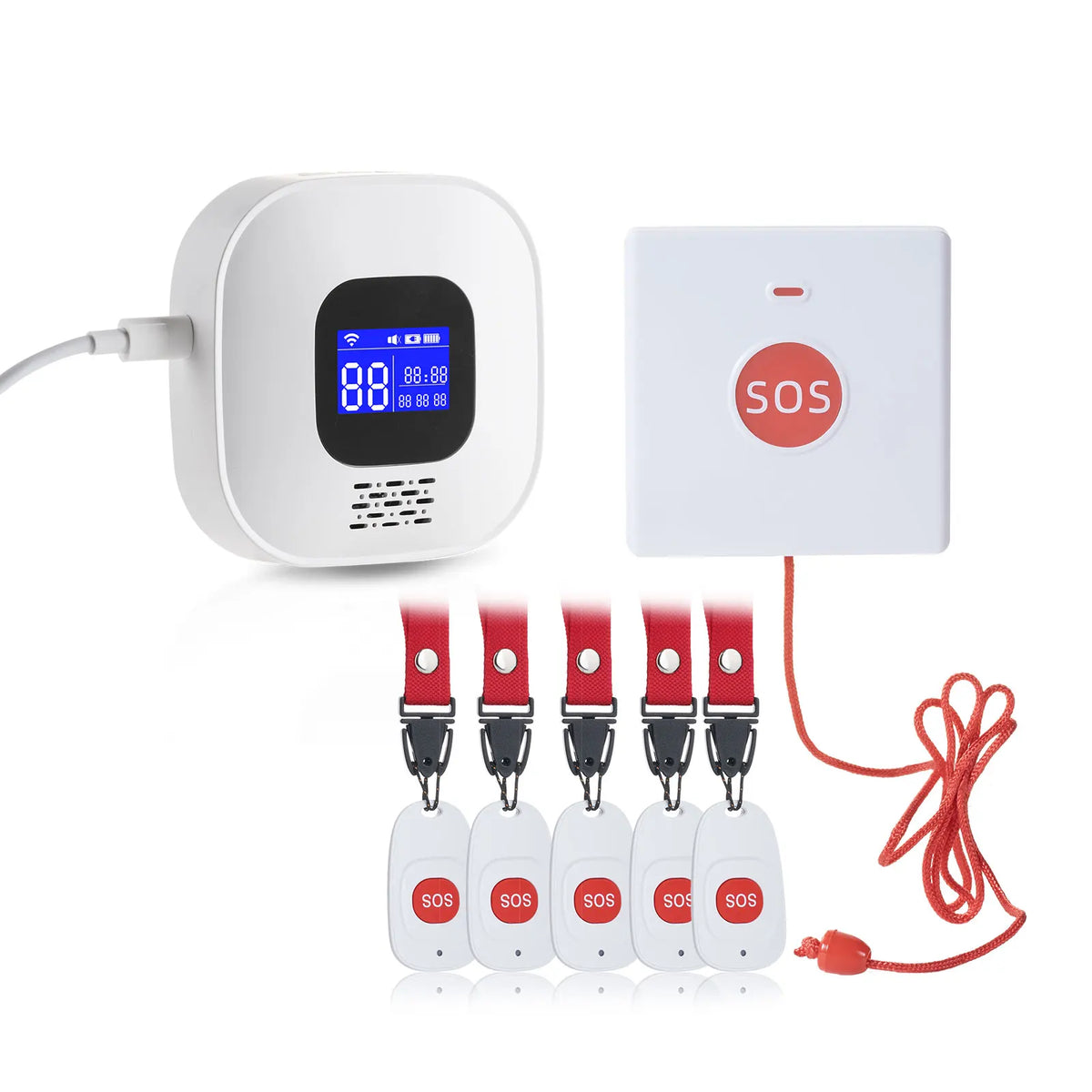 Tuya SOS Button Wifi Emergency Button for the Eldely Alarm, Fall Alert Call, Panic Button Bracelet Seniors Old People