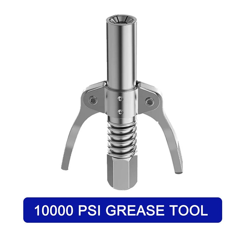 10000PSI Grease Gun Coupler Manual Grease Pump Head Syringe Lubrication Nozzle Oil Pump Filling Tool Grease Injector Nipple