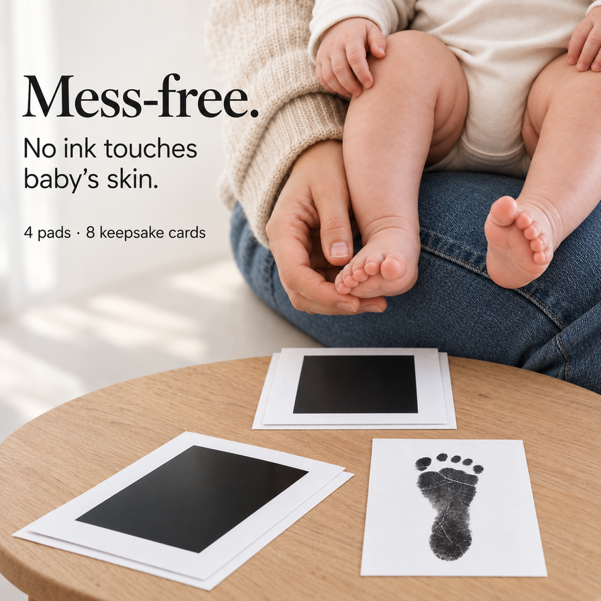 Baby Handprint & Footprint Kit — Mess-Free Keepsake