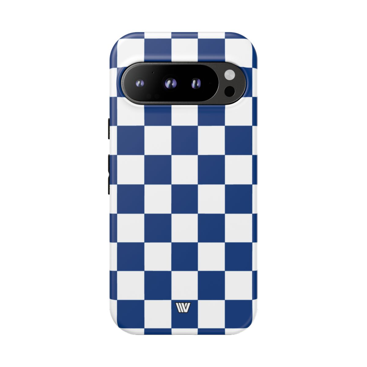 BLUE WHITE CHECKERBOARD | Tough Phone Case