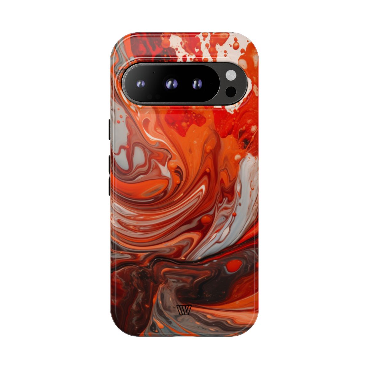 WHITE FIRE PAINT SWIRL | Tough Phone Case