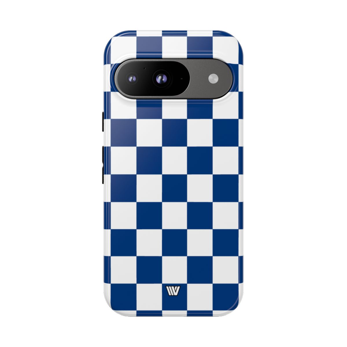 BLUE WHITE CHECKERBOARD | Tough Phone Case