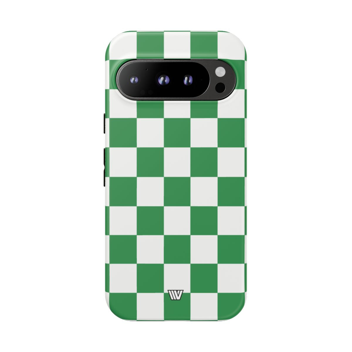 GREEN WHITE CHECKERBOARD | Tough Phone Case