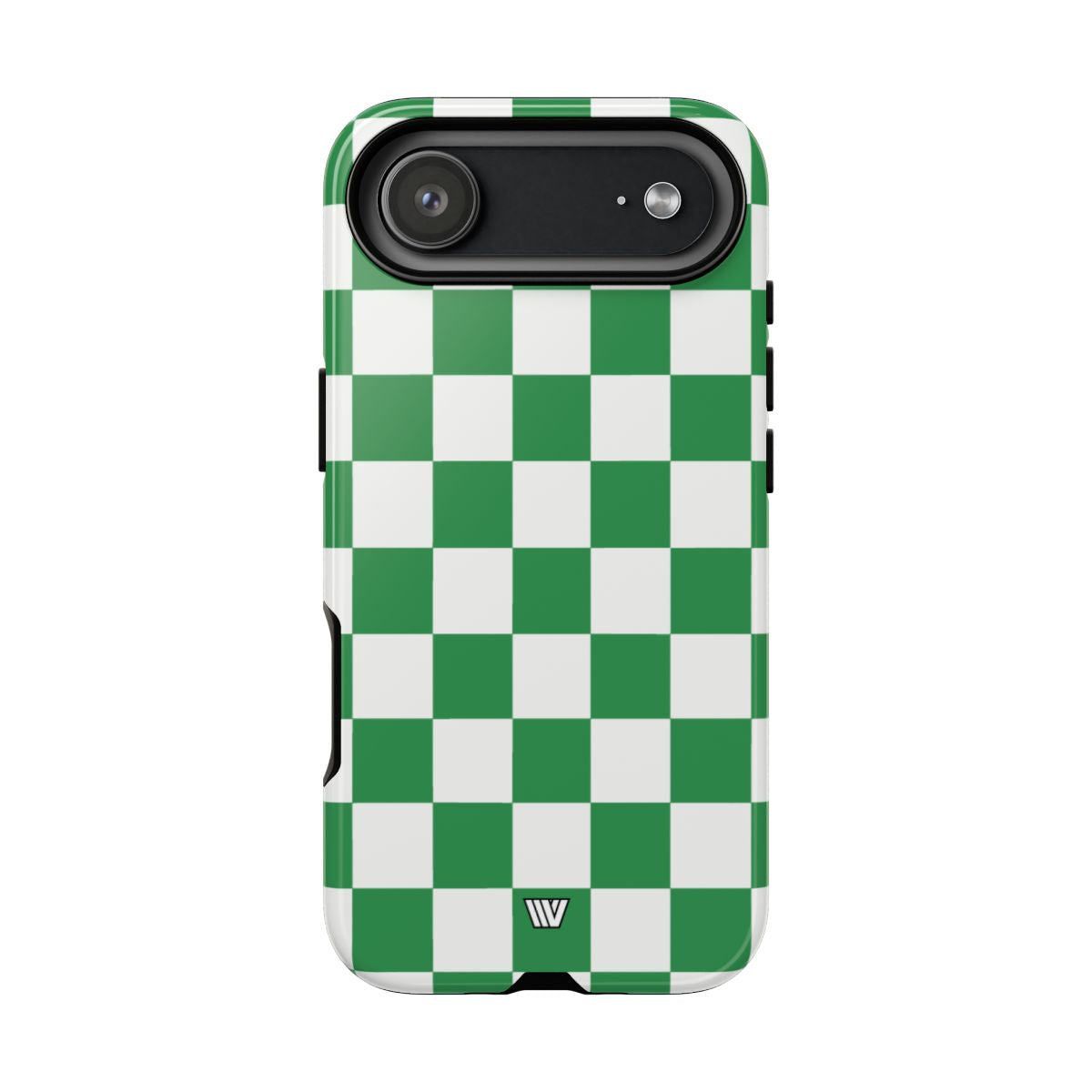 GREEN WHITE CHECKERBOARD | Tough Phone Case
