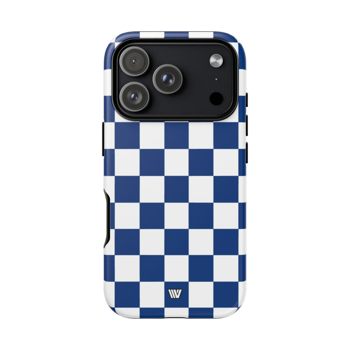 BLUE WHITE CHECKERBOARD | Tough Phone Case