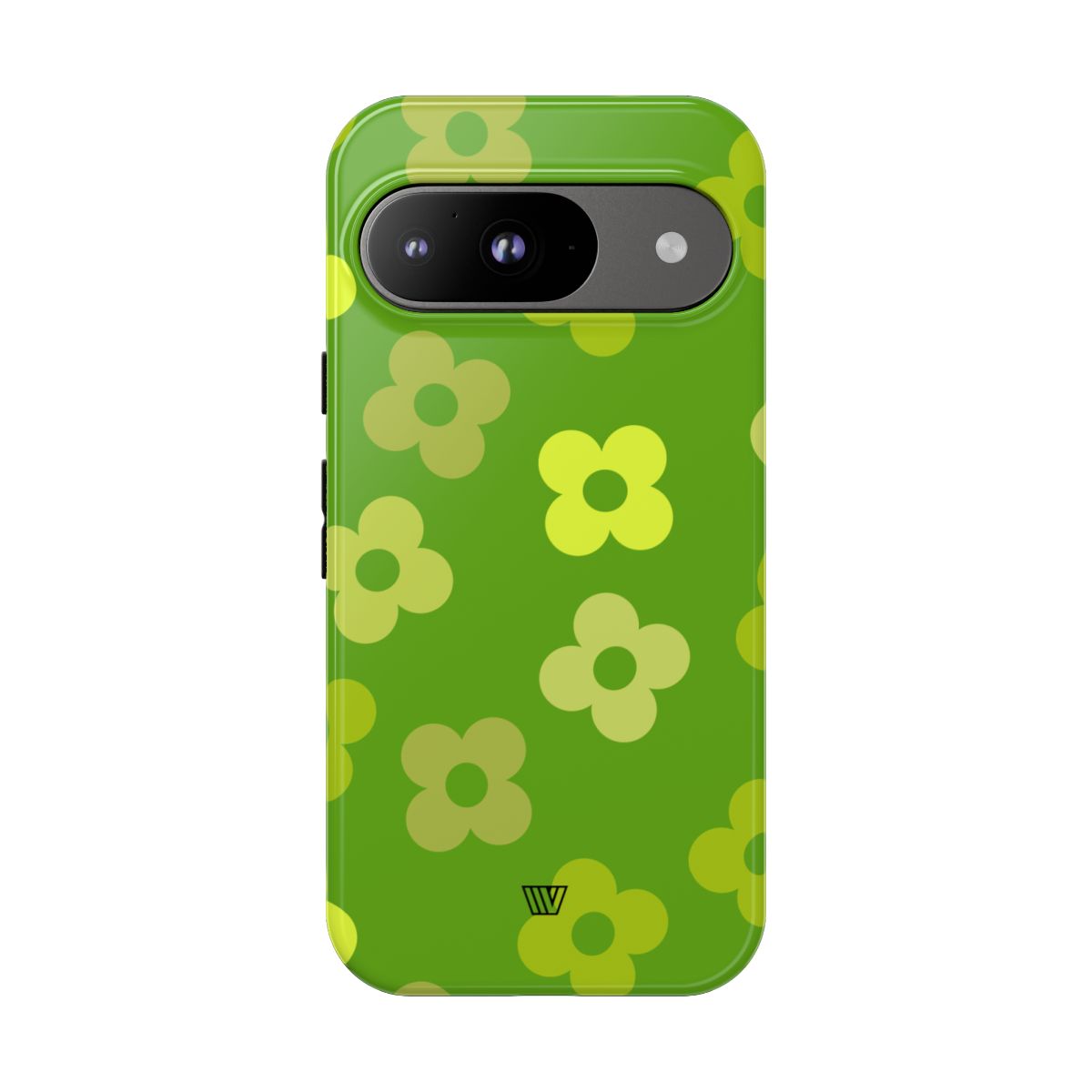 GREEN RETRO FLOWERS | Tough Phone Case