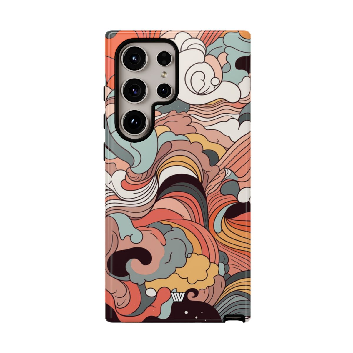 ABSTRACT DOODLE CLOUDS | Tough Phone Case